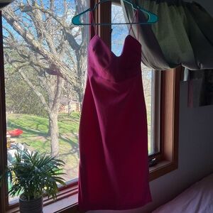 Likely Caprio Hot Pink Florescent Body con dress